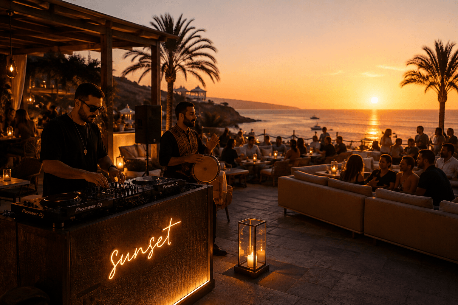 Sunset Session con DJ y percusión